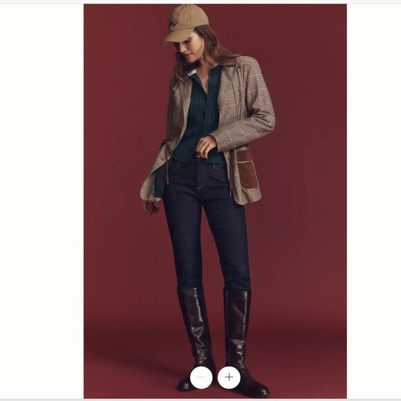 Anthropologie Maeve Cinch-Waist Blazer XS XXS NWT - Picture 2 of 3